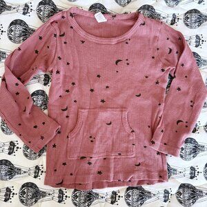 Kate Quinn Girl thermal Kanga pocket top 7 years VGUC